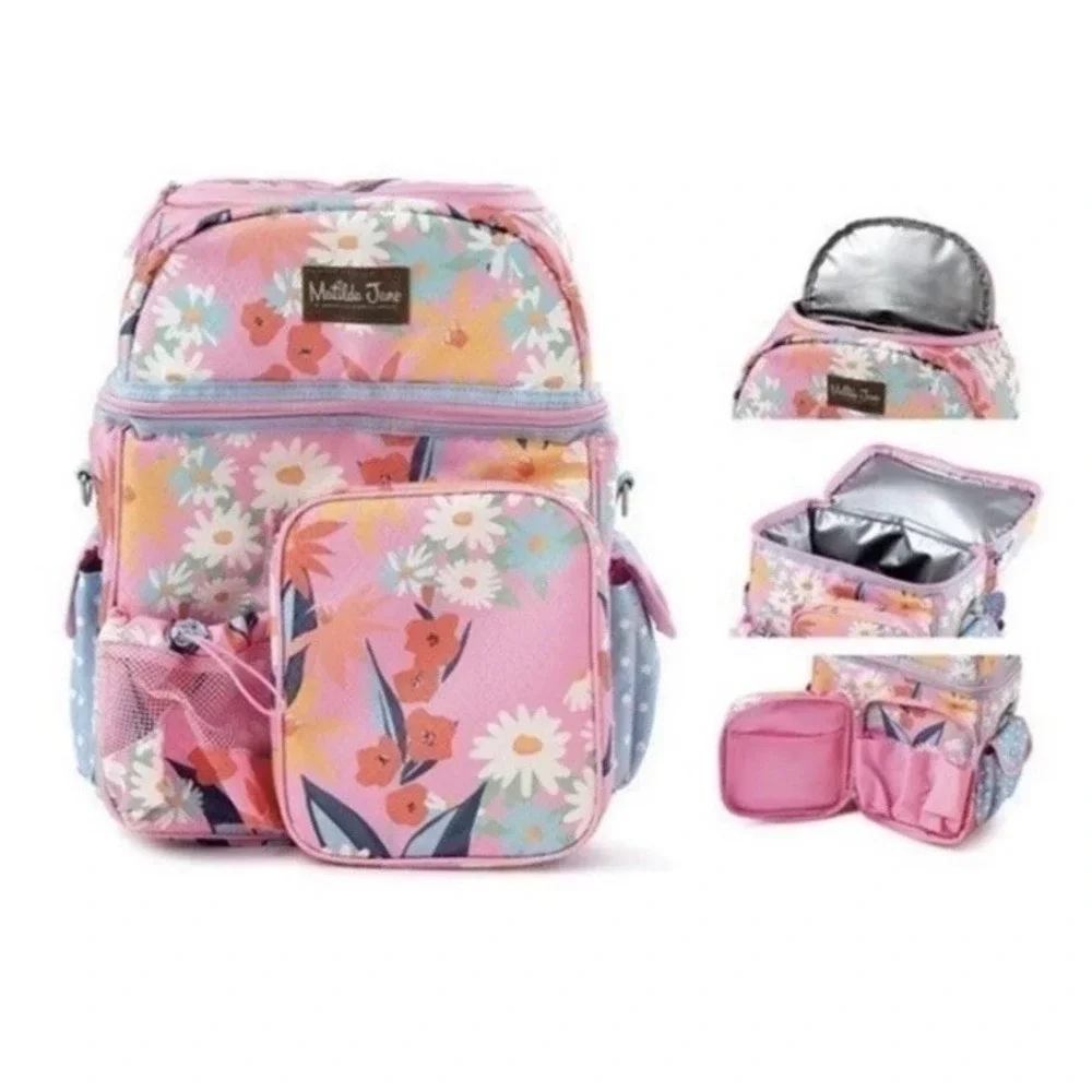 Matilda Jane Women's Pink‎ Everything Packed Cooler Backpack New